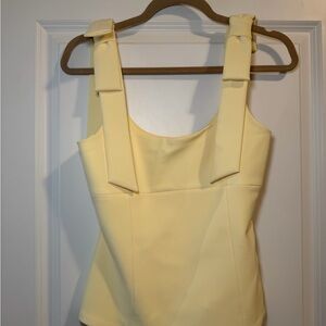 Zara butter yellow top